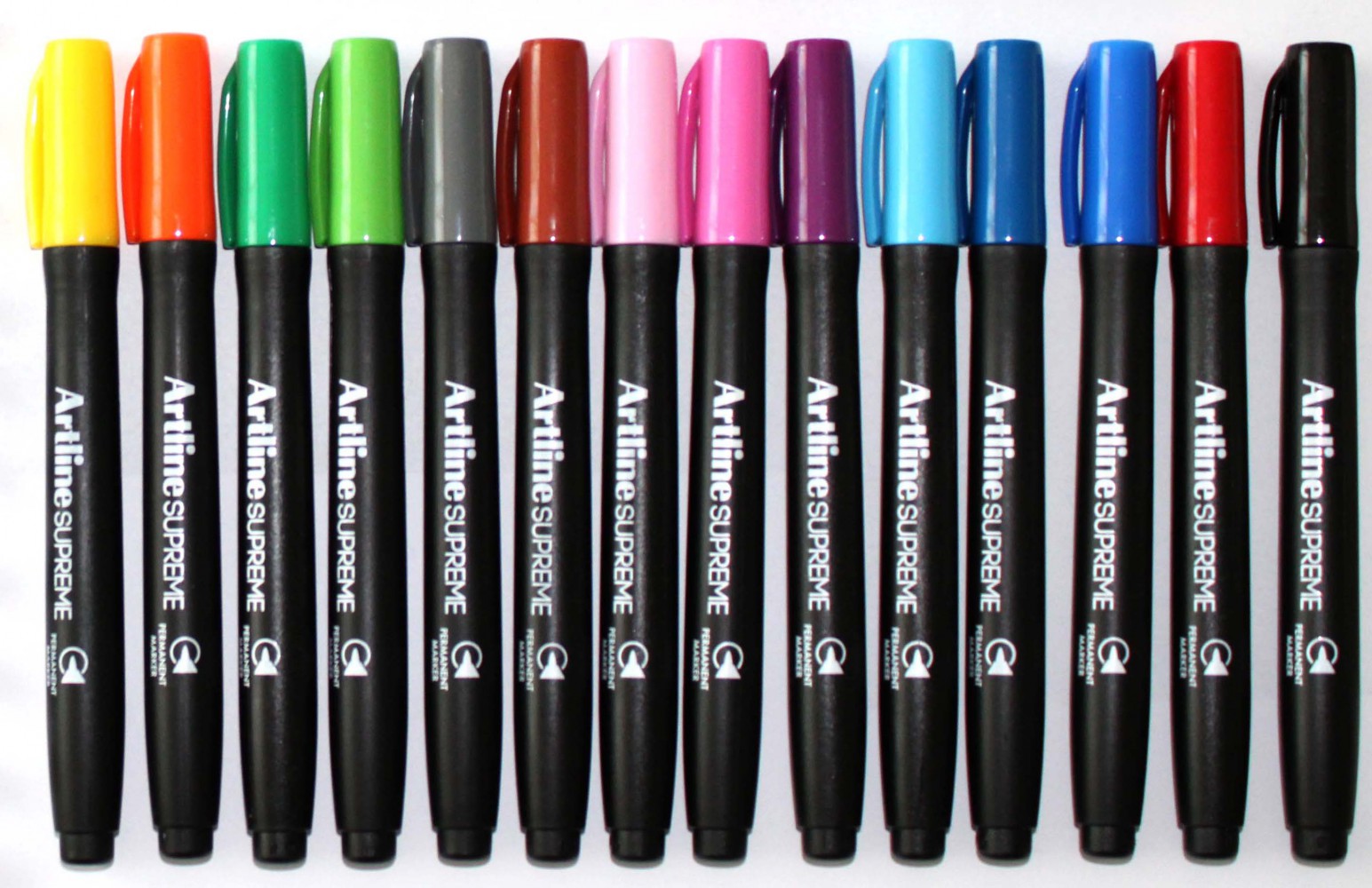 artline supreme permanent marker tum renkler kalici markor 14 renk set