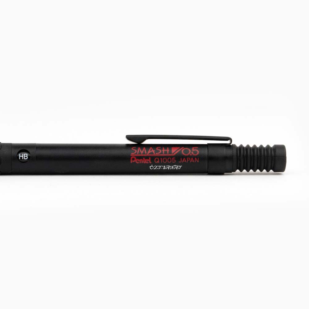 Pentel Smash 0.5 mm Mekanik Kurşun Kalem Mat Siyah