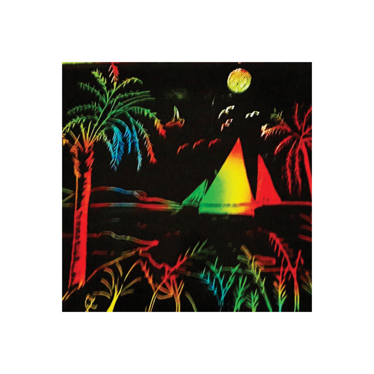 Südor 21 X 29.7 Cm 10 Lu Gökkuşağı Kazımalı Kağıt