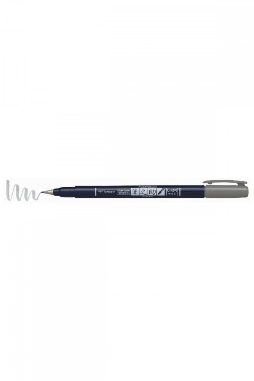 Tombow Fudenosuke Brush Pen Fırça Uçlu Kalem Sert Uç - Gri