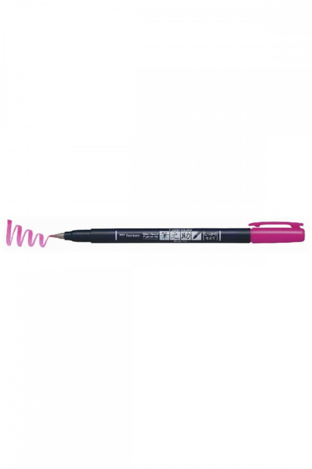 Tombow Fudenosuke Brush Pen Fırça Uçlu Kalem Sert Uç - Pembe