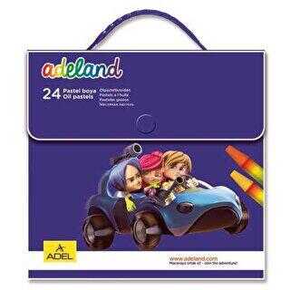 Adel Adeland 24'lü Pastel Boya Çantalı Set