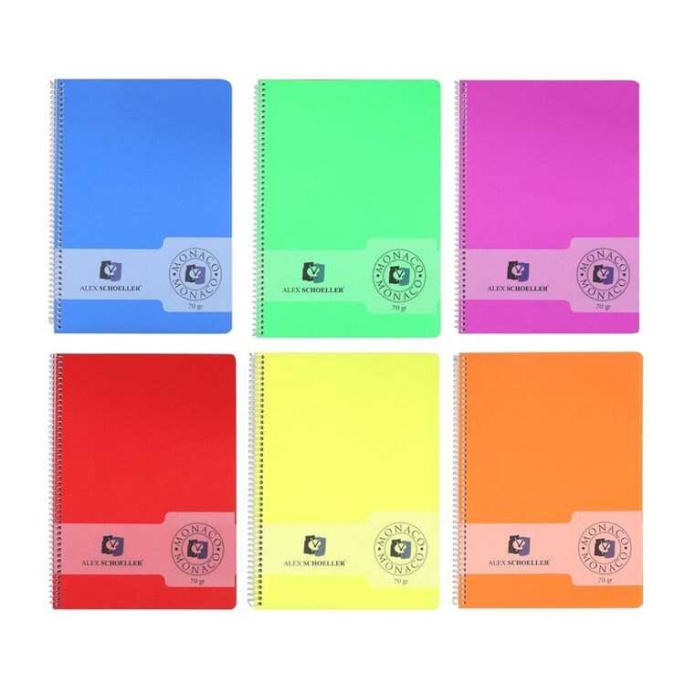 Alex Schoeller A4 200yp Spiralli Not Defteri -100 Kareli + 100 Çizgili Alex Schoeller A4 200yp Spiralli Not Defteri -100 Kareli + 100 Çizgili