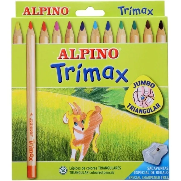 Alpino 12'li Trimax Jumbo Kuru Boya Kalemi / Al-113