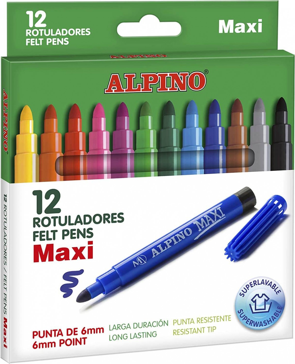 Alpino Maxi 12'li Jumbo Keçeli Kalem / AR000006N