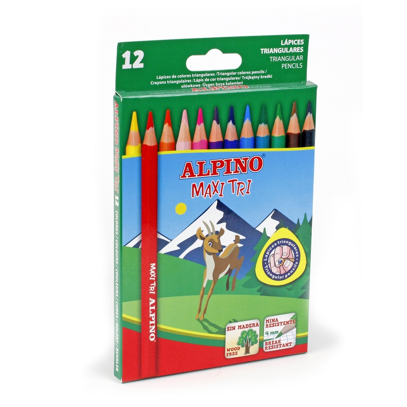 Alpino Maxi Tri 12'li Jumbo Kuru Boya Kalemi
