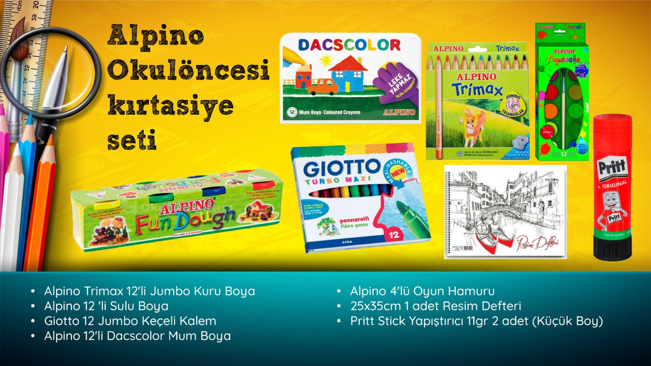 Alpino Okul Öncesi Kırtasiye Seti