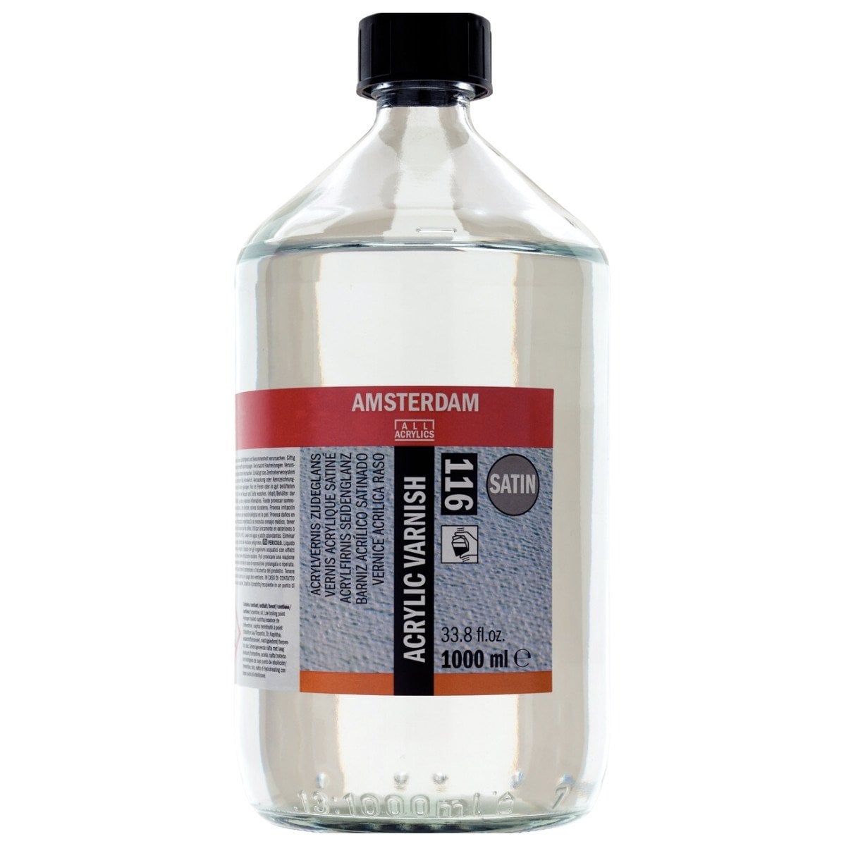 Amsterdam Acrylic Varnish Satin 1000ml Saten Akrilik Boya Verniği / 16