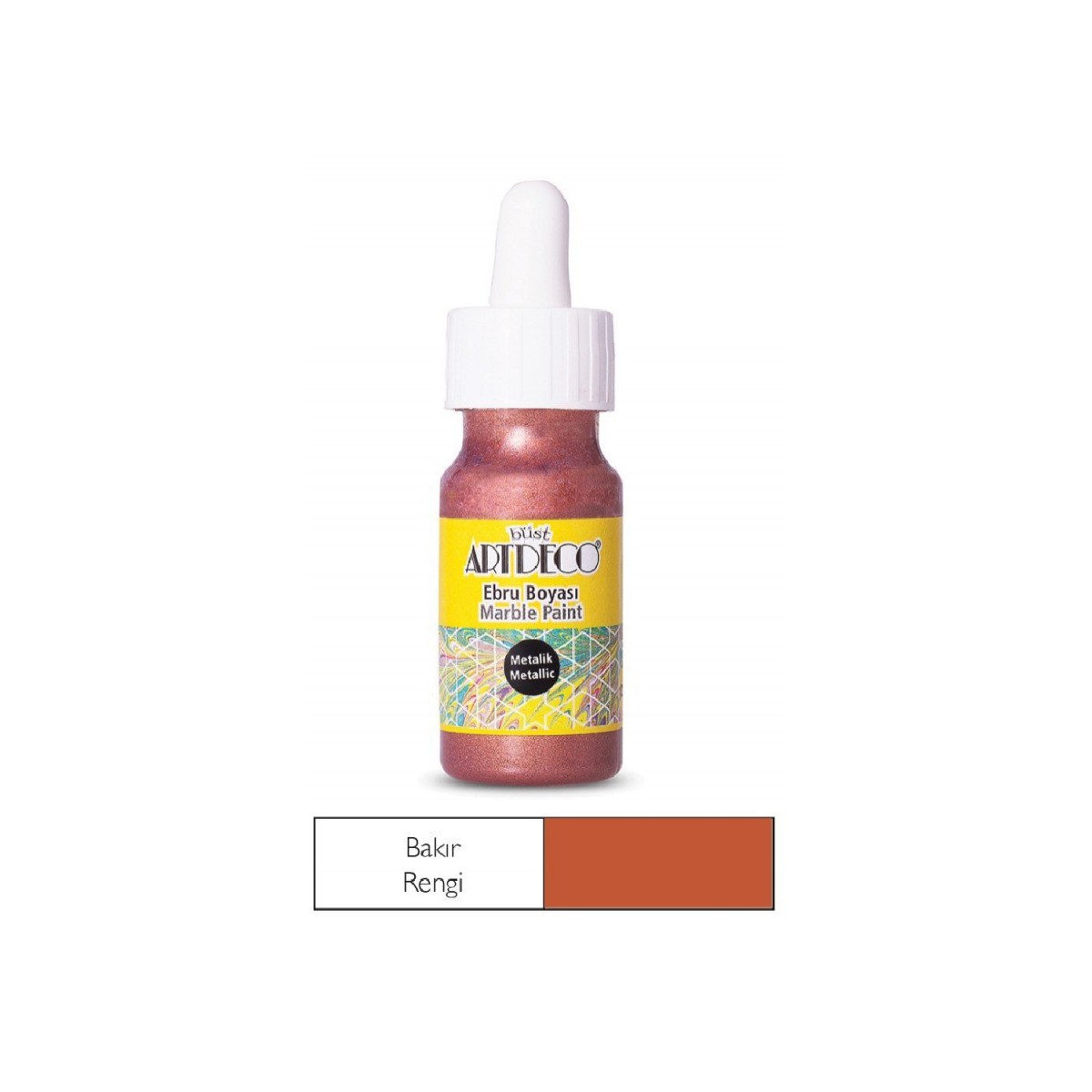 Artdeco 30 Ml.metalik Bakır Ebru Boyası