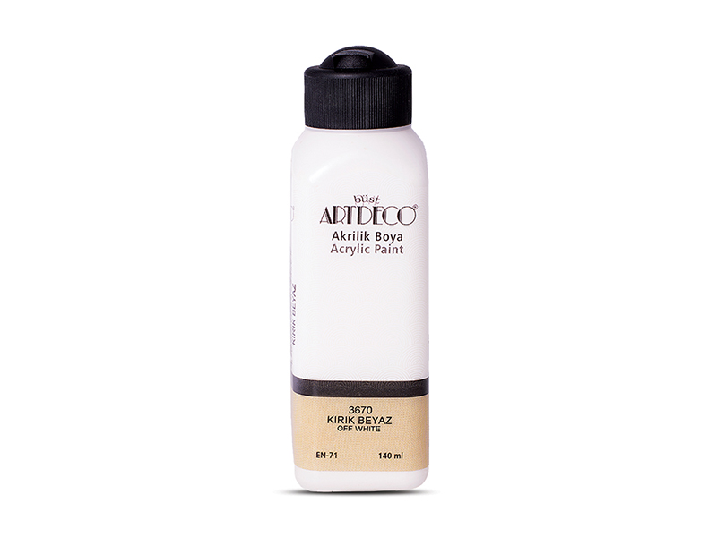 Artdeco Akrilik Boya 140ml Kırık Beyaz 3670 Artdeco Akrilik Boya 140ml Kırık Beyaz 3670