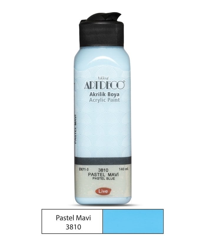 Artdeco Akrilik Boya 140ml Pastel Mavi / 3810