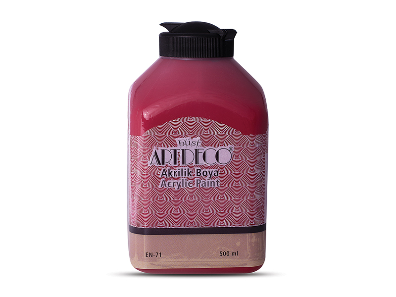 Artdeco Akrilik Boya 500ml Kadife Kırmızı 3019 Artdeco Akrilik Boya 500ml Kadife Kırmızı 3019