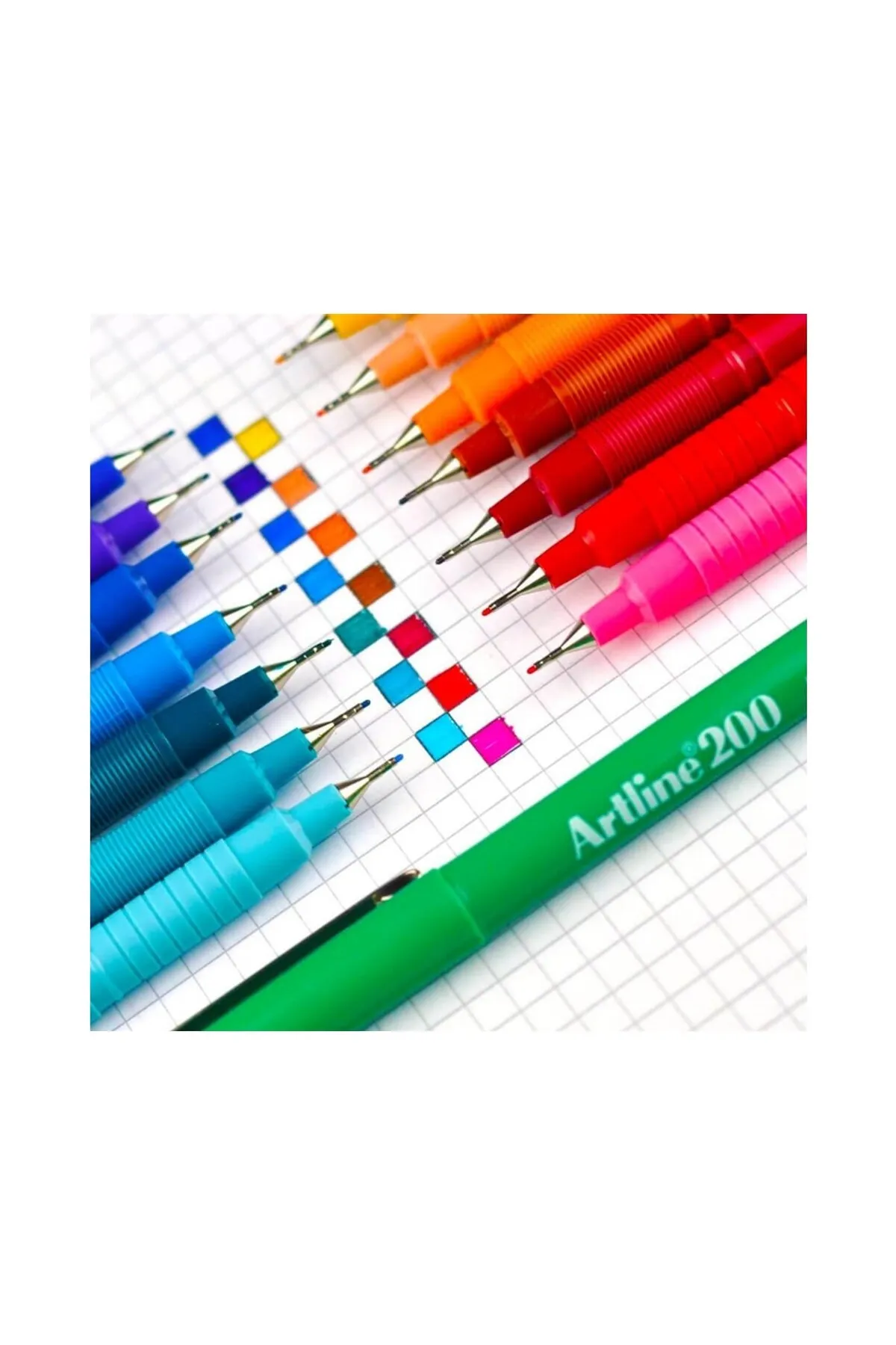 Artline 200 Fineliner 0.4 Mm Ince Uçlu Yazı Ve Çizim Kalemi 10 Renk Set