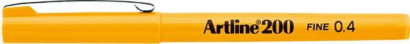 Artline 200 Fineliner 0.4mm Keçe Uçlu Kalem Sarı Artline 200 Fineliner 0.4mm Keçe Uçlu Kalem Sarı