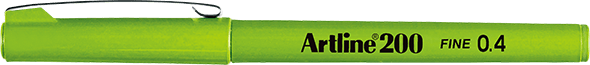 Artline 200 Fineliner 0.4mm Keçe Uçlu Kalem Sarımsı Yeşil Artline 200 Fineliner 0.4mm Keçe Uçlu Kalem Sarımsı Yeşil