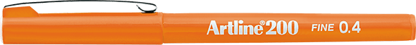 Artline 200 Fineliner 0.4mm Keçe Uçlu Kalem Turuncu