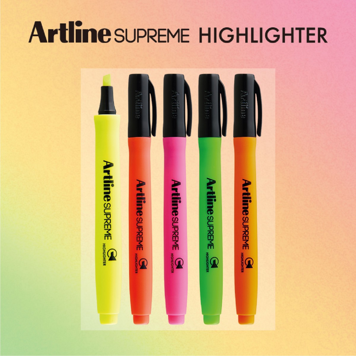 Artline Supreme Fosforlu Kalem 5 Neon Renk Set /