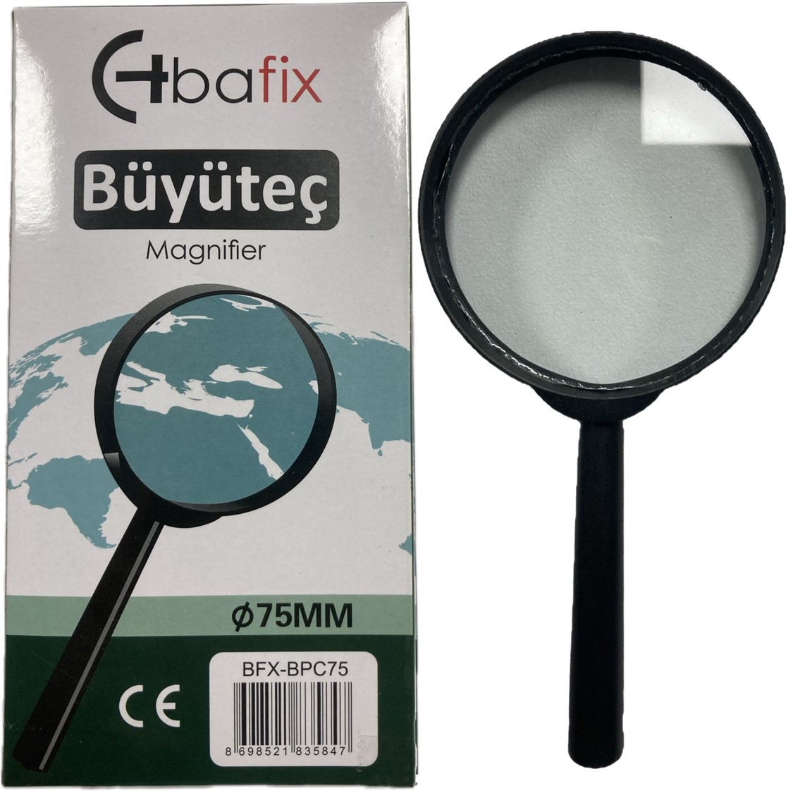 Bafix Büyüteç Plastik Çerçeveli 75 MM BFX-BPC75 Bafix Büyüteç Plastik Çerçeveli 75 MM BFX-BPC75