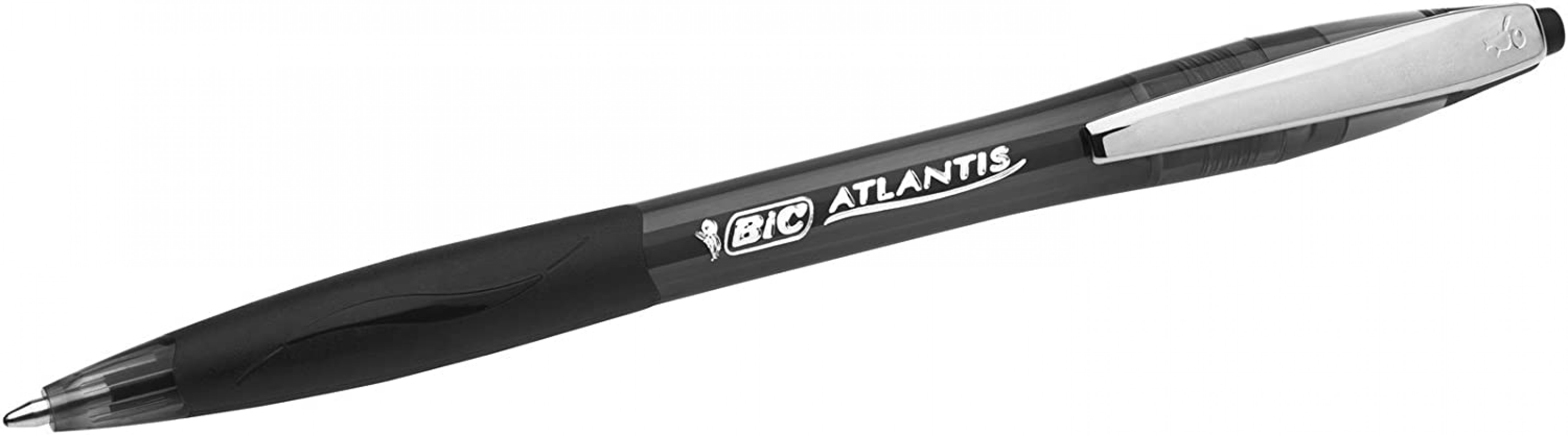 Bic Atlantis 1.0mm Basmalı Tükenmez Kalem Siyah