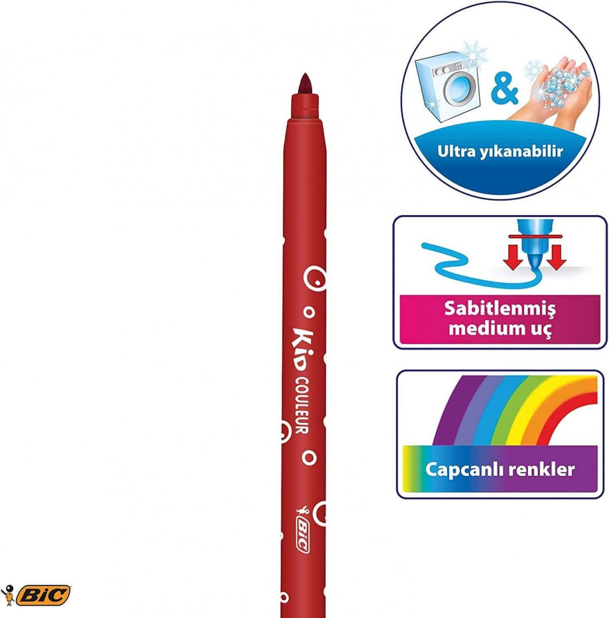 Bic Kids Kid Couleur 24'lü Keçeli Boya Kalemi /841800