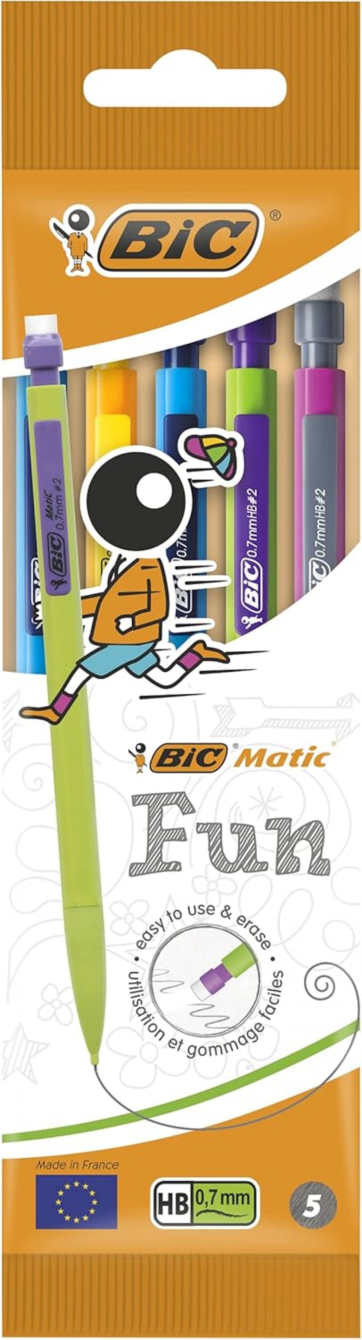 Bic Matic Fun 0.7mm Mekanik Kurşun Kalem 5'li Paket / Bic Matic Fun 0.7mm Mekanik Kurşun Kalem 5'li Paket /