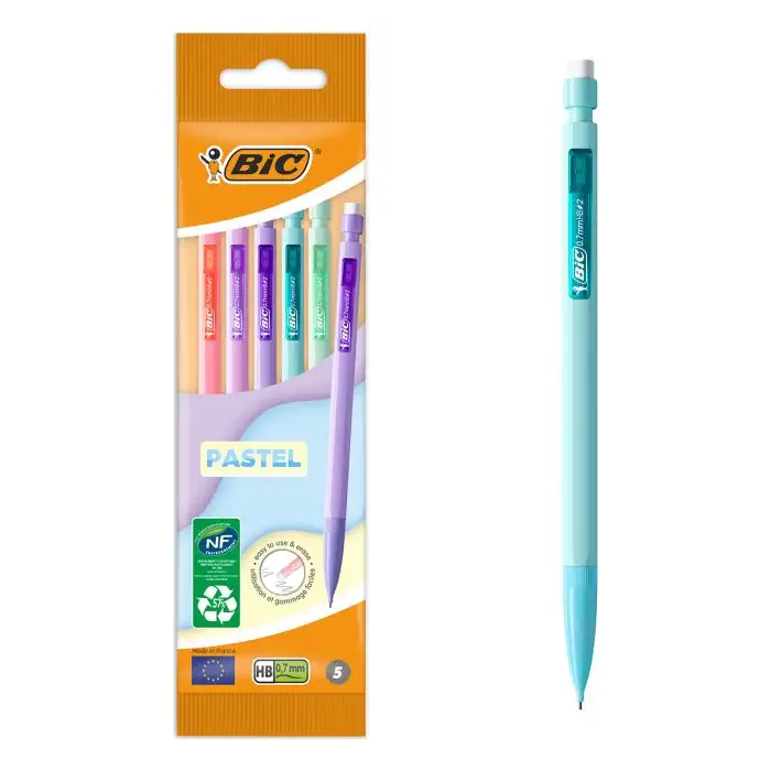 Bic Matic Pastel 0.7mm Mekanik Kurşun Kalem 5'li Paket /