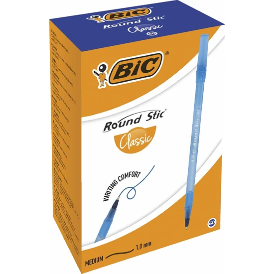 Bic Round 60'lı Tükenmez Kalem Mavi