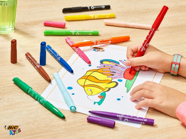 Bic Visacolor XL 12'li Jumbo Keçeli Boya Kalemi