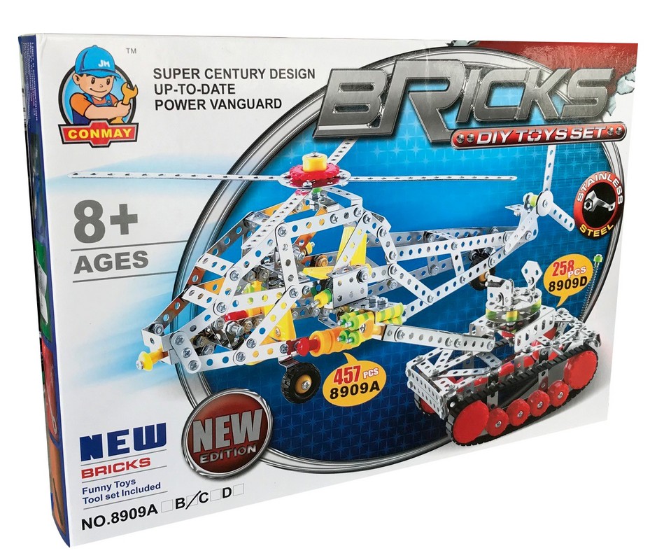 Bricks Yapboz Metal Helikopter 457 parça