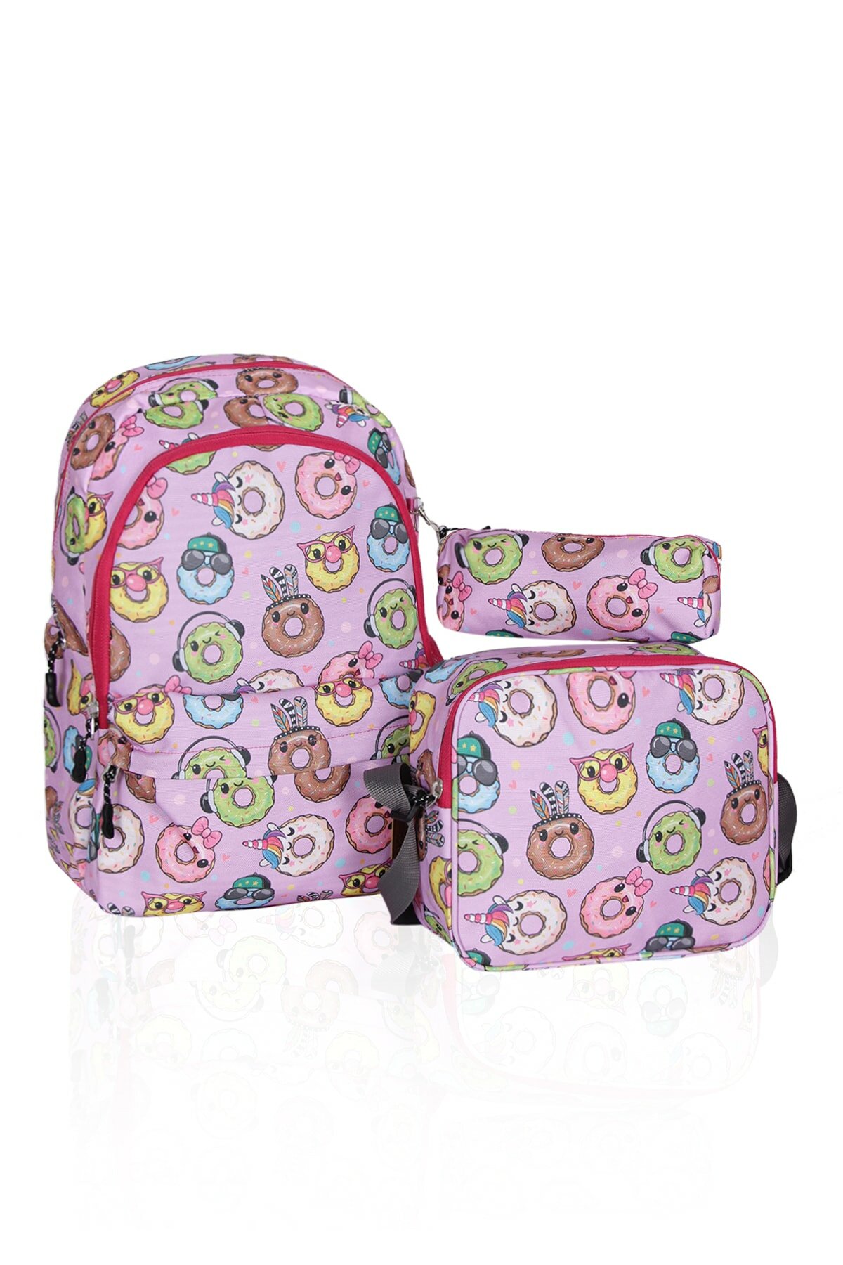 Cambridge Polo Club 2021 Yeni Sezon 3'lü Okul Çanta Seti DONUT PEMBE No:313 Cambridge Polo Club 2021 Yeni Sezon 3'lü Okul Çanta Seti DONUT PEMBE No:313