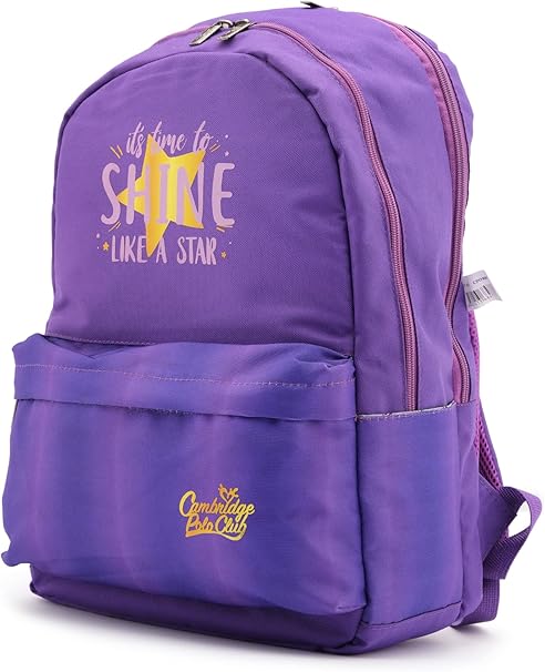 Cambridge Polo Club Shine Star Çift Ana Bölmeli Unisex Çocuk İlkokul Sırt Çantası Mor / CPO4087.005