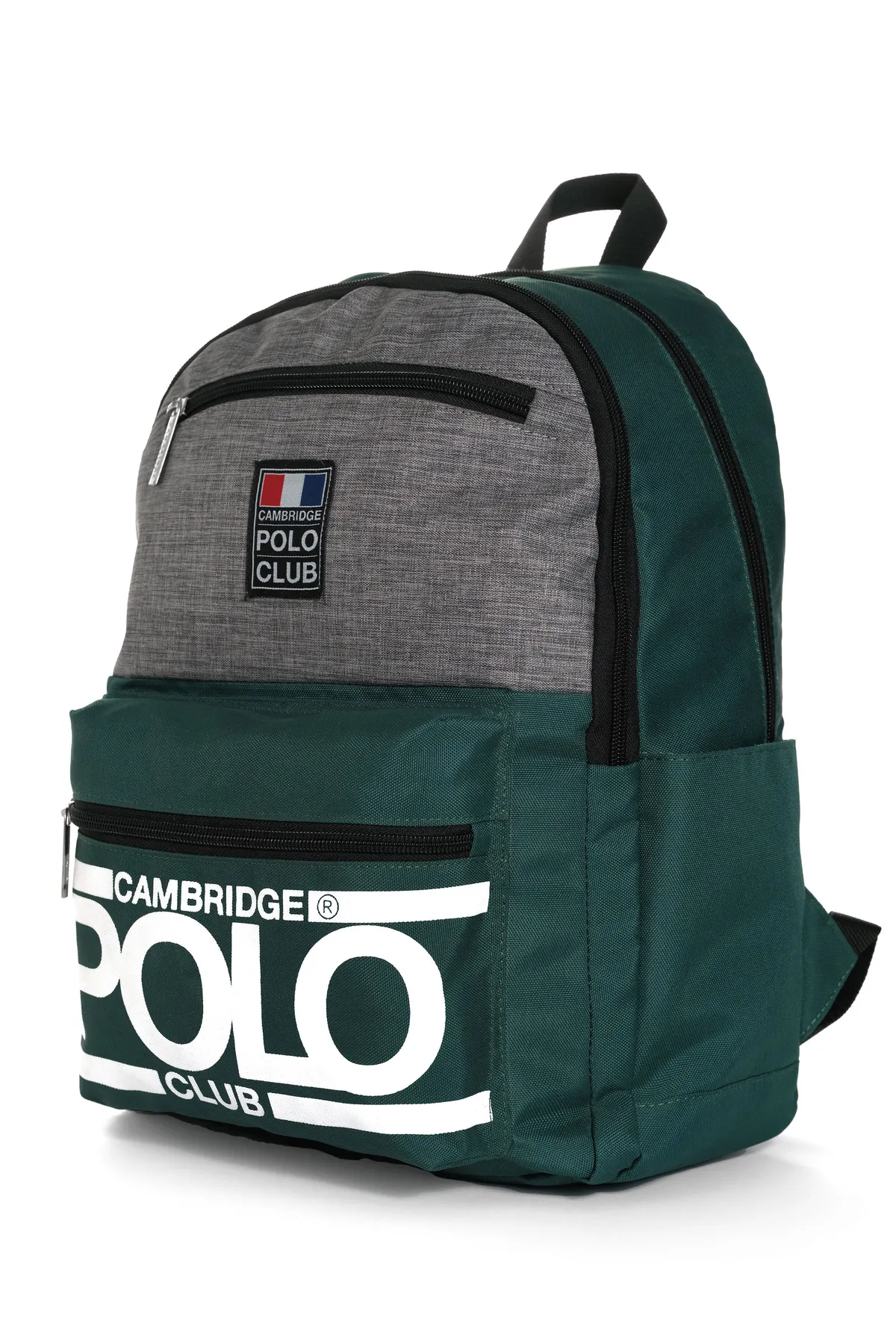 Cambridge Polo Club Street Style Dört Bölmeli Unisex Okul Sırt Çantası Yeşil / CPO4016.032