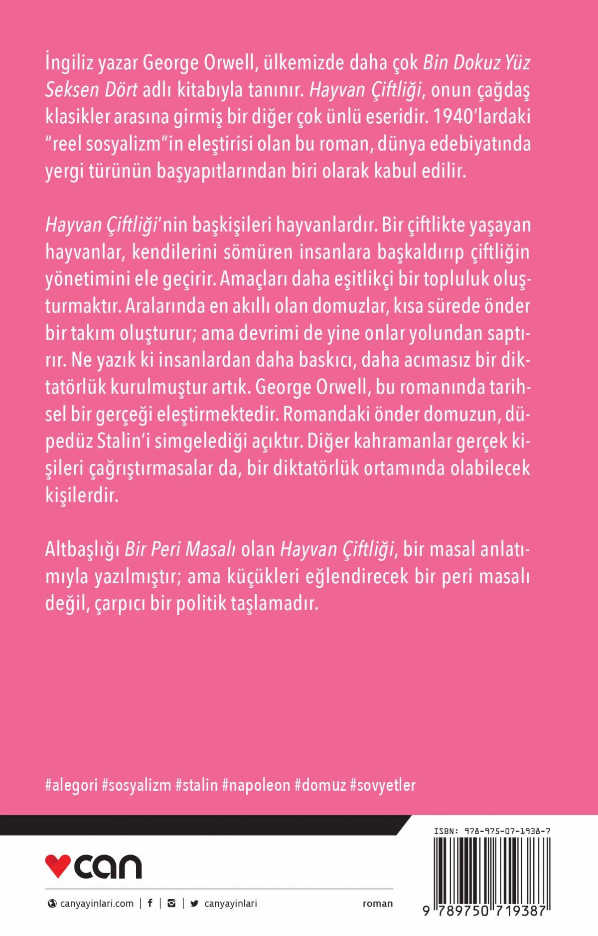Can Yayınları Hayvan Çiftliği - George Orwell Can Yayınları Hayvan Çiftliği - George Orwell
