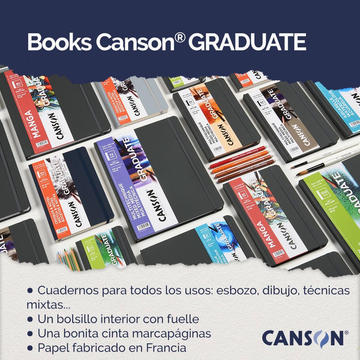 Canson Graduate Aquarelle 21.6x27cm 250gr 28yp Ciltli Sulu Boya Defteri / C31200L029 Canson Graduate Aquarelle 21.6x27cm 250gr 28yp Ciltli Sulu Boya Defteri / C31200L029