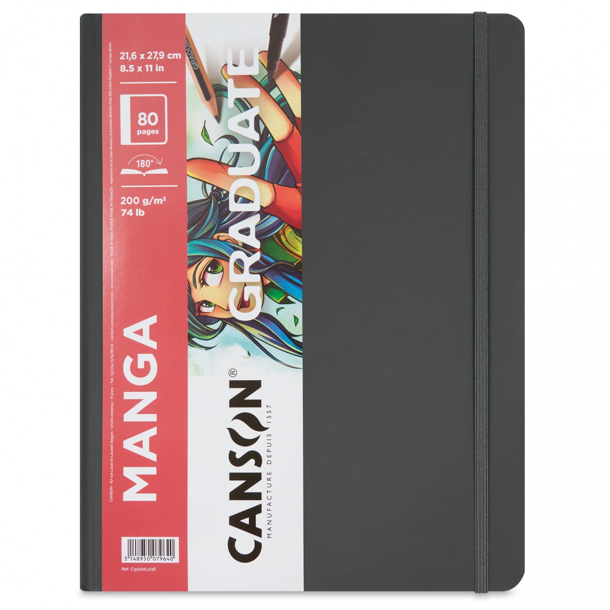 Canson Graduate Manga 21.6x27cm 200gr 40yp Ciltli Anime Çizim Defteri / Canson Graduate Manga 21.6x27cm 200gr 40yp Ciltli Anime Çizim Defteri /
