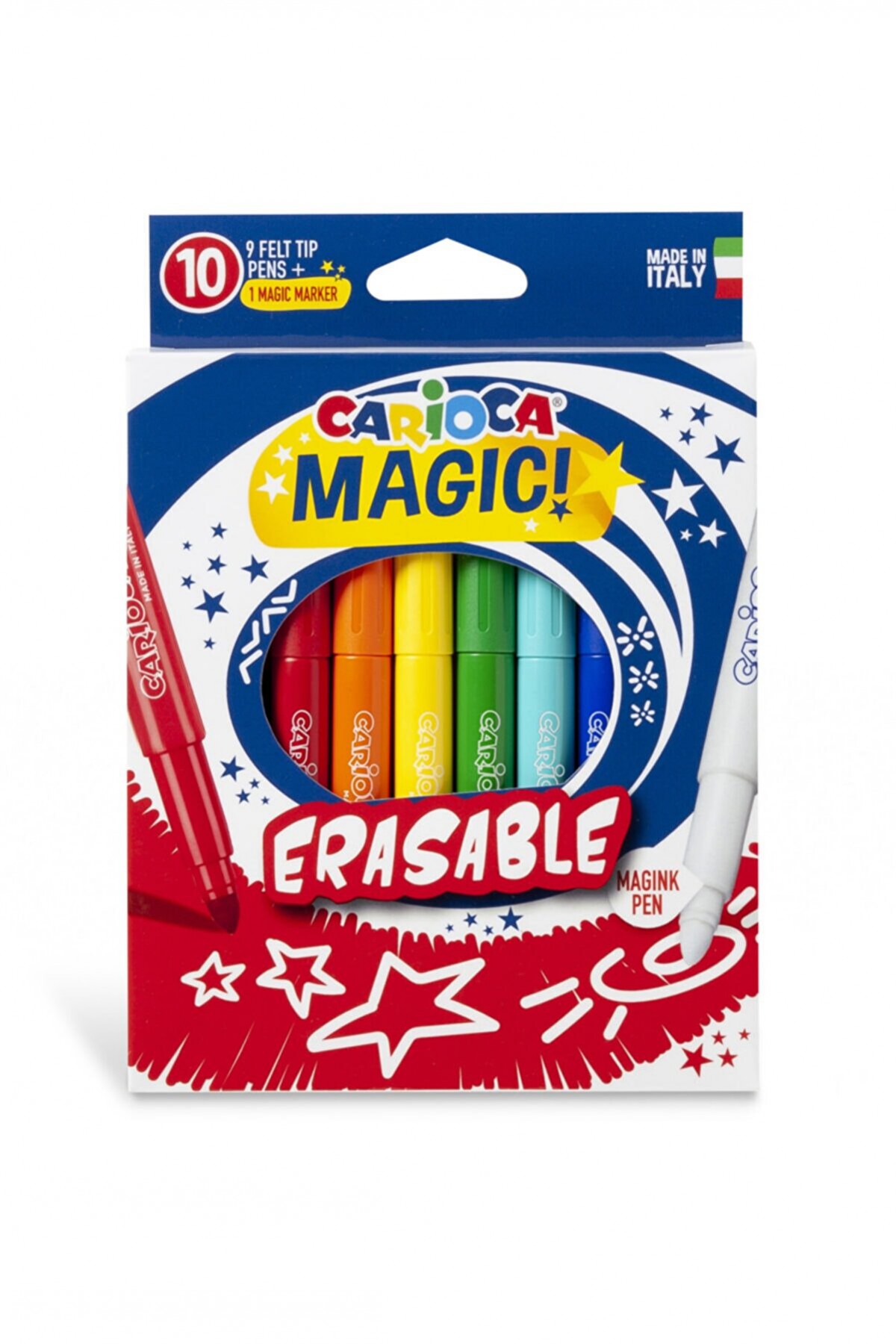 Carioca Magic Keçeli Kalem Seti 10 Renk Erasable Carioca Magic Keçeli Kalem Seti 10 Renk Erasable