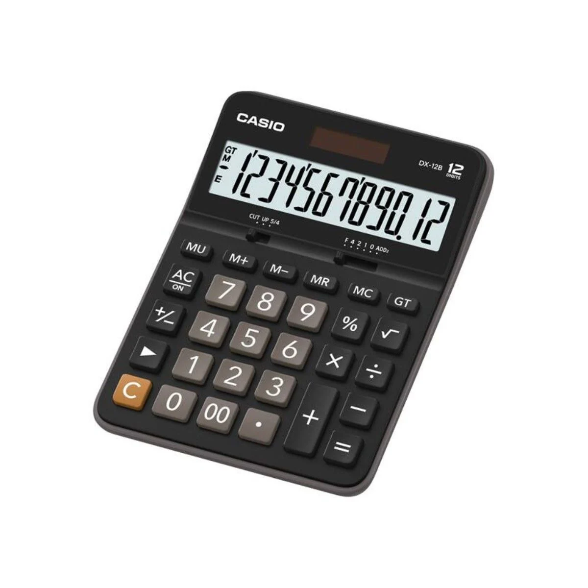Casio 12 Haneli Masaüstü Hesap Makinesi Siyah / DX‑12B‑BK