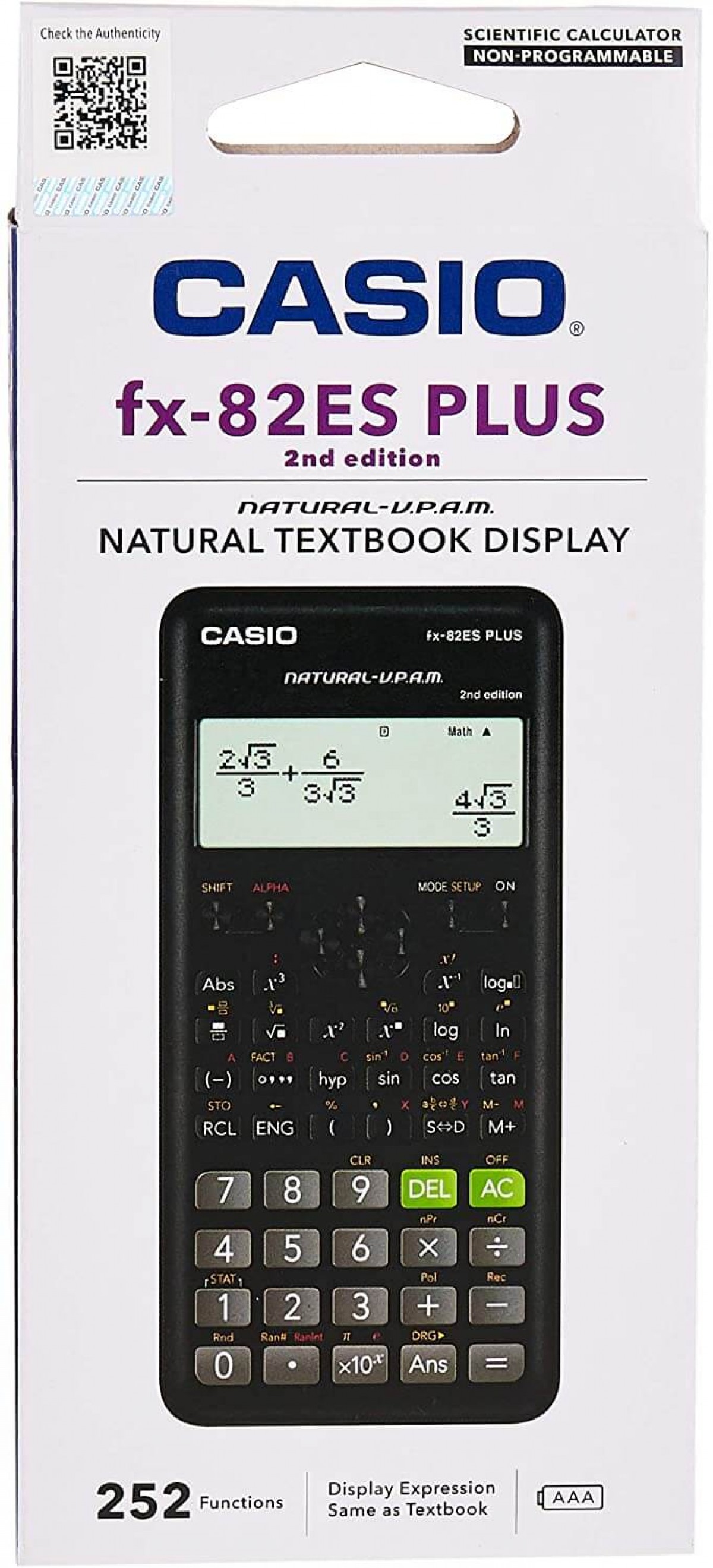 Casio FX-82 ES Plus Bilimsel Fonksiyonlu Hesap Makinesi