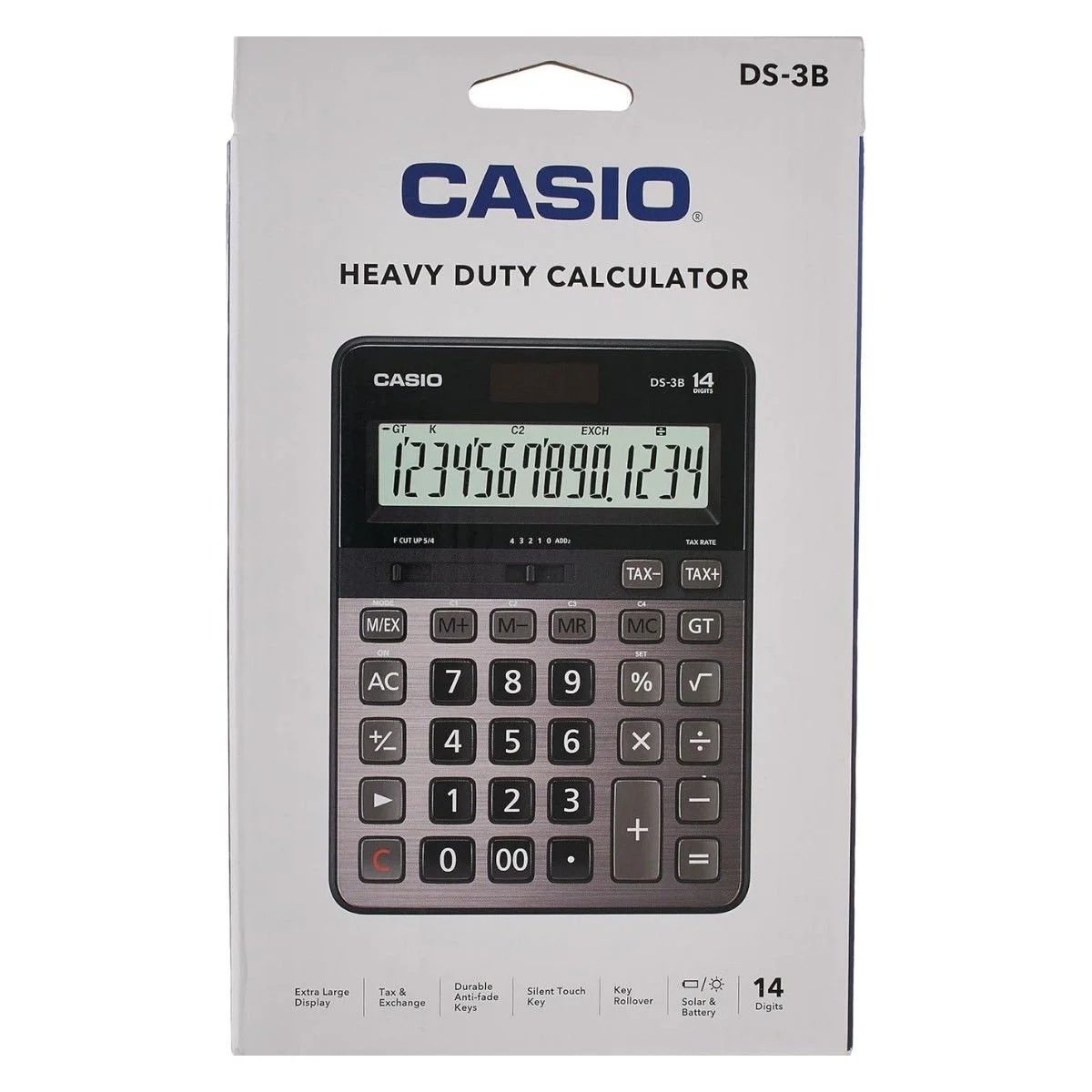Casio Heavy Duty 14 Haneli Masaüstü Hesap Makinesi / DS-3B ( Kuyumcu Tipi)
