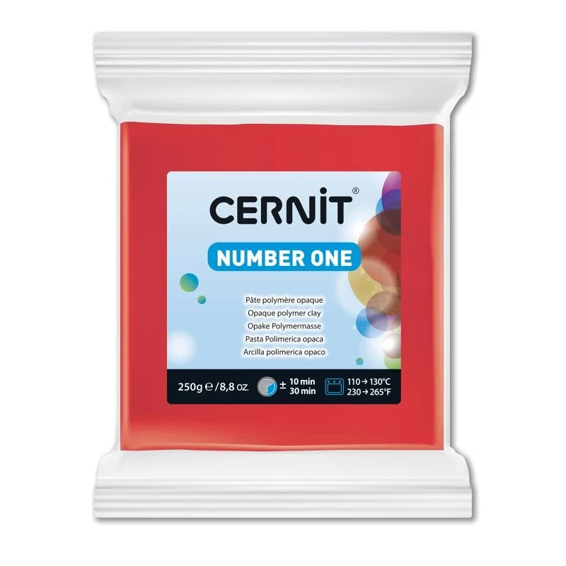 Cernit Number One Polimer Kil  250 Gr Red