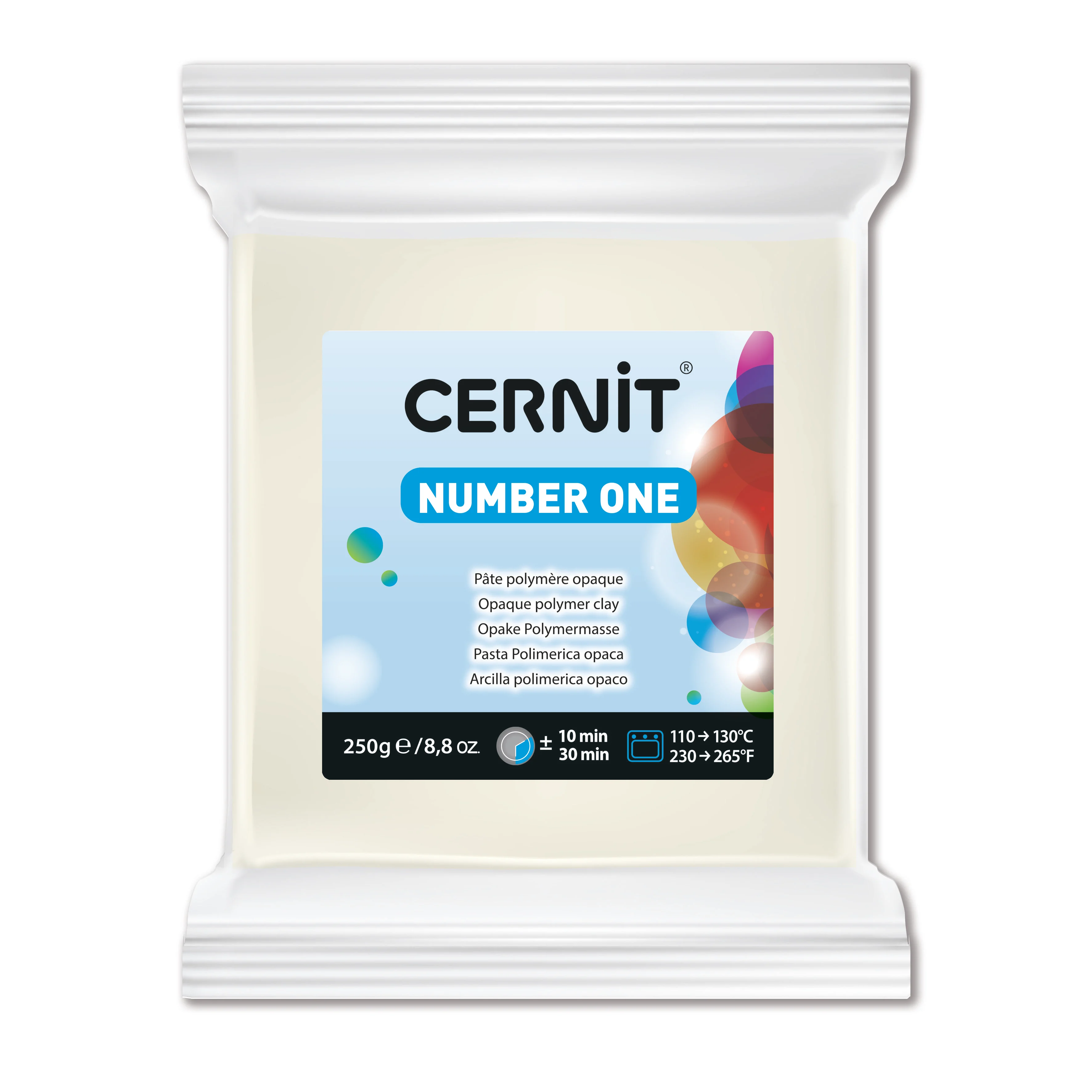 Cernit Number One Polimer Kil  250 Gr White Opaque / 027