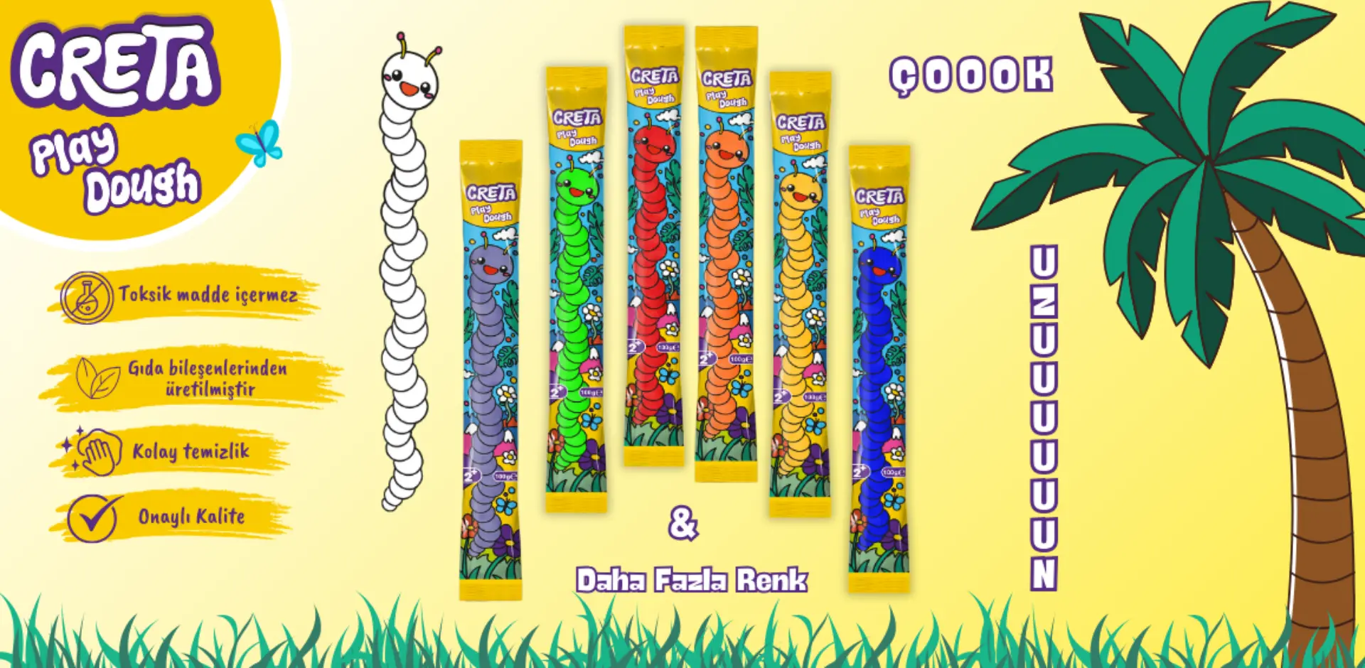 Creta Play Dough 33cm Oyun Hamuru - 6 Adet / 30000010