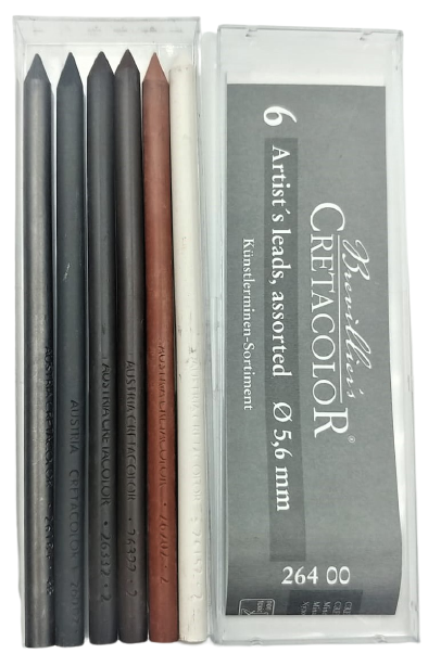 Cretacolor Artisit's Lead 5.6mm 6'lı Karışık Renk Portmin Kalem Ucu / 26400