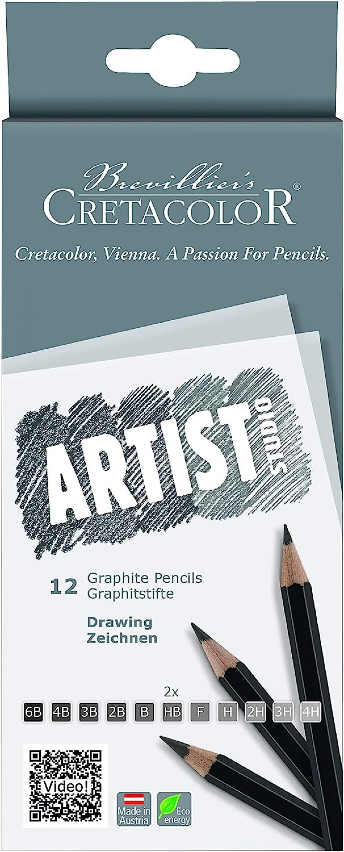 Cretacolor Artist Studio 12'li Dereceli Kalem Seti Karton Kutu / 14112 Cretacolor Artist Studio 12'li Dereceli Kalem Seti Karton Kutu / 14112