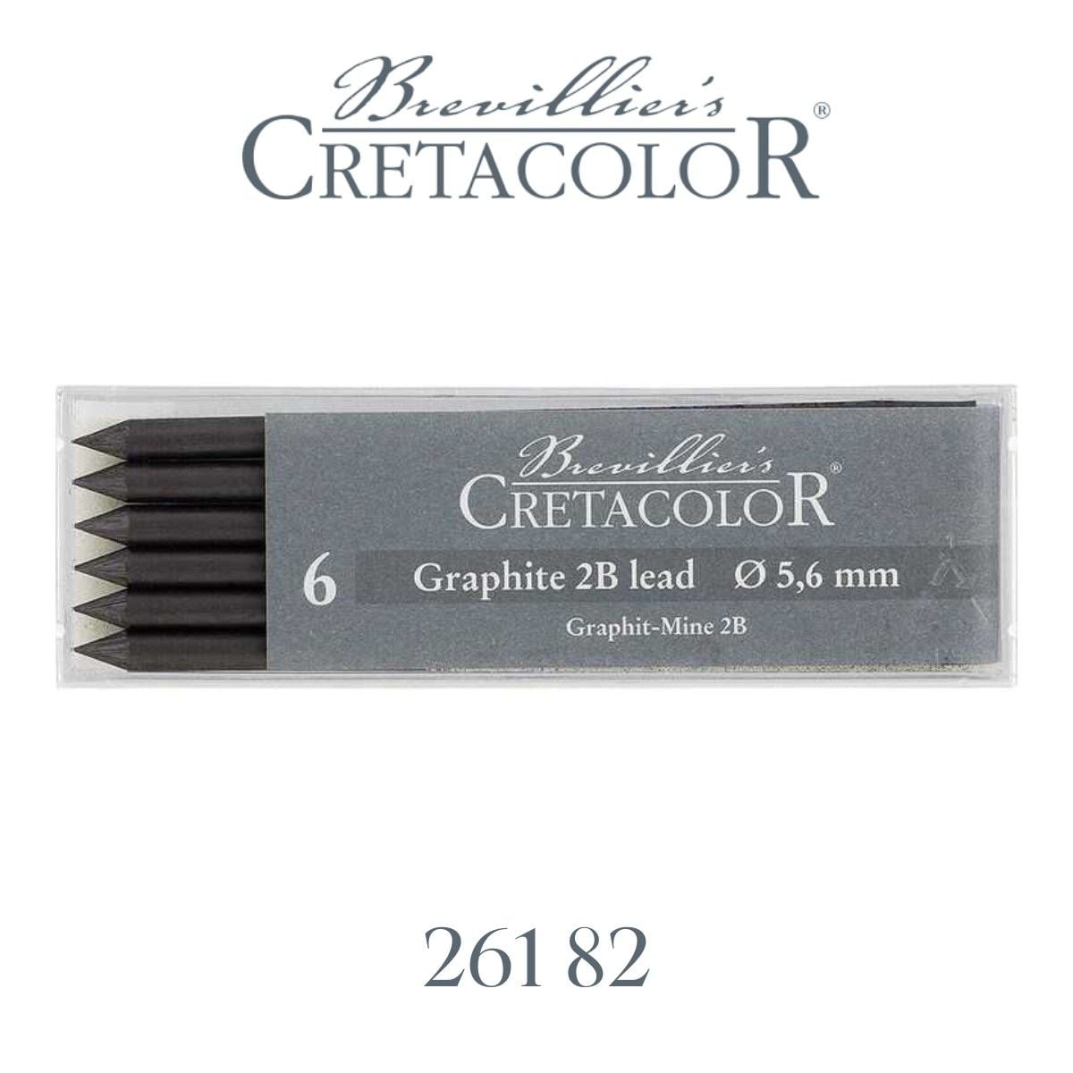 Cretacolor Graphite Lead 5.6mm 2B Portmin Kalem Ucu 6'lı / 26182 Cretacolor Graphite Lead 5.6mm 2B Portmin Kalem Ucu 6'lı / 26182