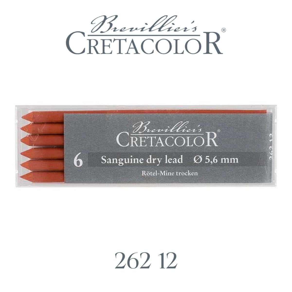 Cretacolor Lead 5.6mm Portmin Kalem Ucu 6'lı Sanguine Dry / 26212 Cretacolor Lead 5.6mm Portmin Kalem Ucu 6'lı Sanguine Dry / 26212
