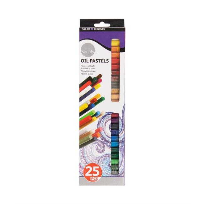 Daler Rowney Simply 25 Renk Yağlı Pastel Boya Seti / D 157 500 125 Daler Rowney Simply 25 Renk Yağlı Pastel Boya Seti / D 157 500 125