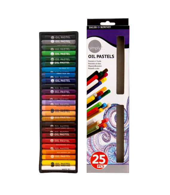 Daler Rowney Simply 25 Renk Yağlı Pastel Boya Seti / D 157 500 125 Daler Rowney Simply 25 Renk Yağlı Pastel Boya Seti / D 157 500 125