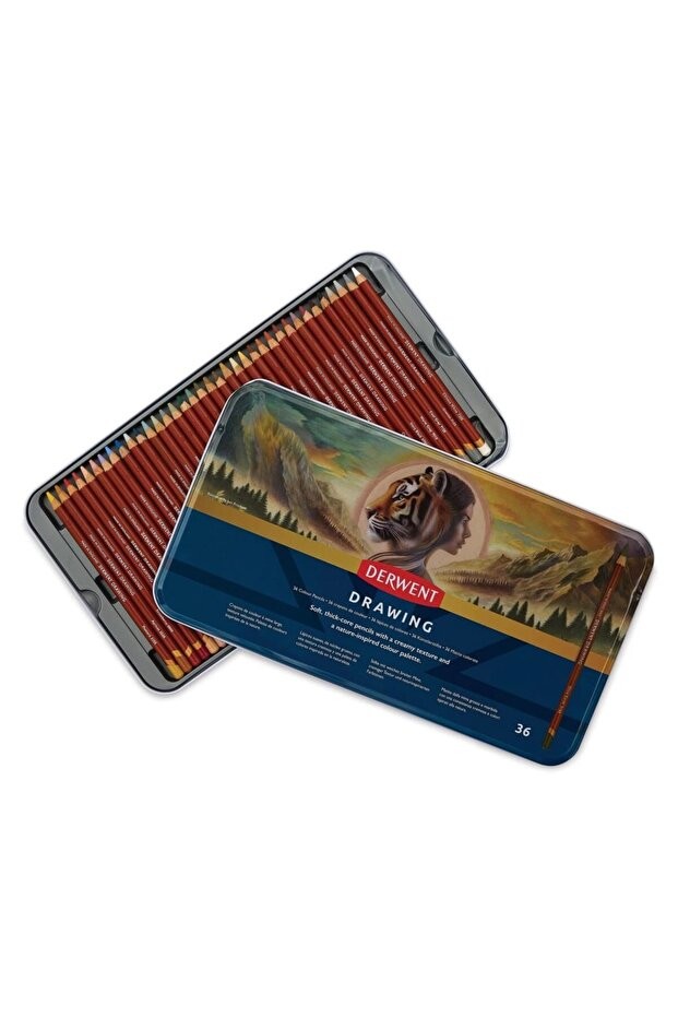 Derwent Drawing Pencils 36lı Teneke kutulu/ 2306557