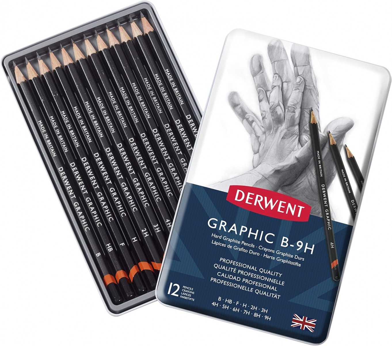 Derwent Graphic Set 12'li Dereceli Kurşun Kalem Çizim Seti - Hard / 34213 Derwent Graphic Set 12'li Dereceli Kurşun Kalem Çizim Seti - Hard / 34213